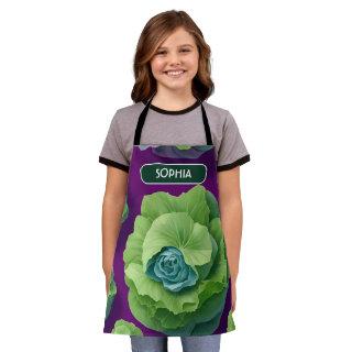 Cabbage Floral Colorful Personalized Pattern Apron