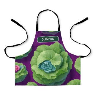 Cabbage Floral Colorful Personalized Pattern Apron