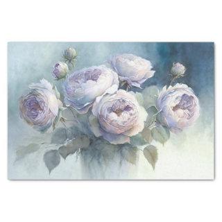 Cabbage Roses in Vase Decoupage Paper