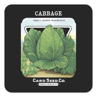 Cabbage Seed Packet Label