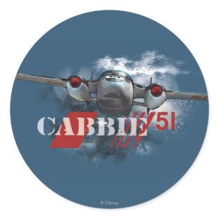 Cabbie Graphic Classic Round Sticker