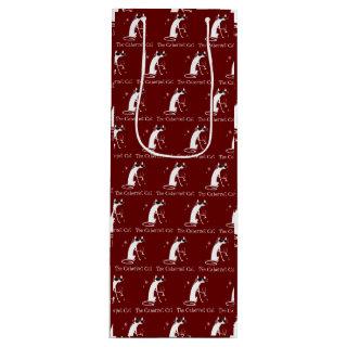 Cabernet Cat Fan Pattern Wine Gift Bag