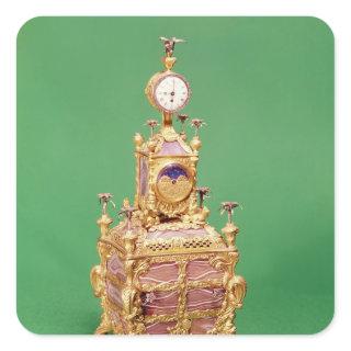Cabinet clock, c.1766 square sticker