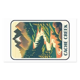 Cache Creek California Colors Rectangular Sticker