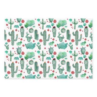 cactus and ladybug pattern -white background  sheets