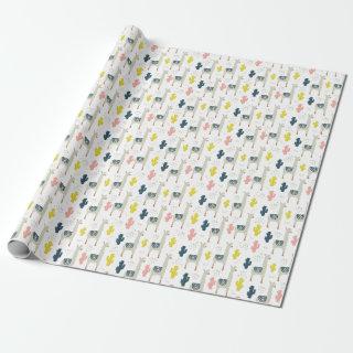 Cactus & Llamas Pattern