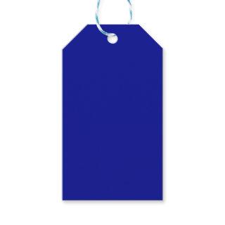 Cadmium Blue Solid Color Gift Tags