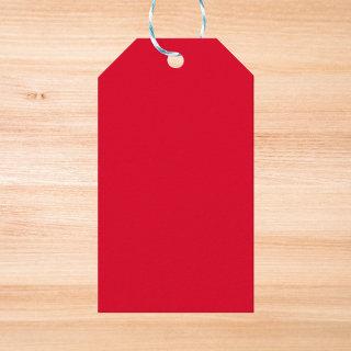 Cadmium Red Solid Color Gift Tags