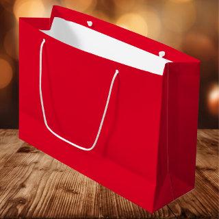 Cadmium Red Solid Color Large Gift Bag