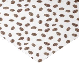 Caffeine Addict Watercolor Coffee Beans Pattern Tissue Paper