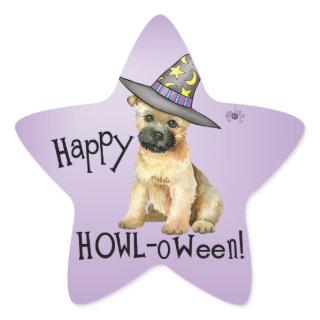 Cairn Terrier Witch Classic Round Sticker