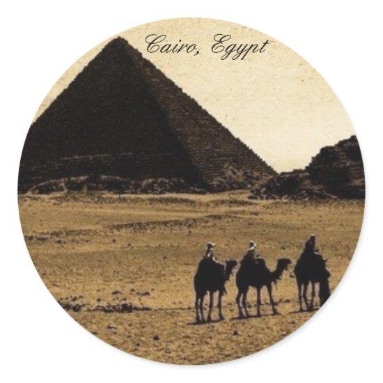 Cairo, Egypt Classic Round Sticker