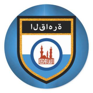 Cairo Flag Classic Round Sticker