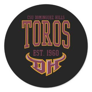 Cal State Dominguez Hills Csudh Toros Est Date Classic Round Sticker