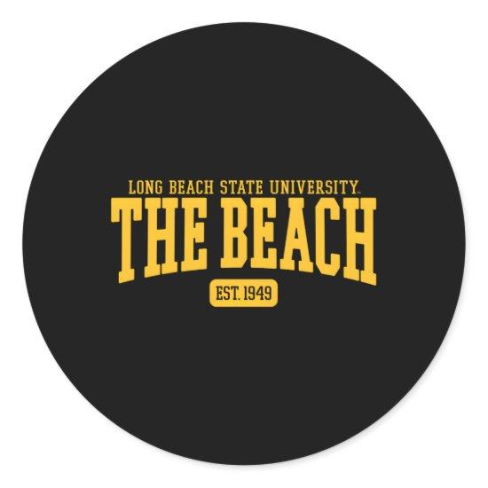 Cal State Long Beach Csulb Est Date Classic Round Sticker