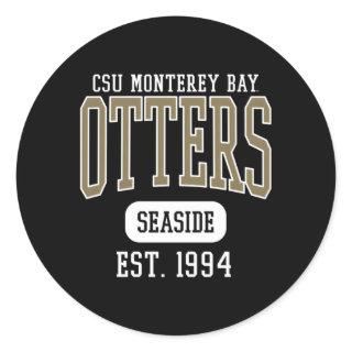 Cal State Monterey Bay Csumb Otters Est Date Classic Round Sticker