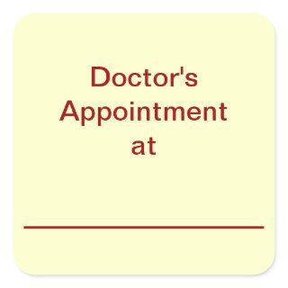 Calendar Appointment  Reminder Stickers (White)