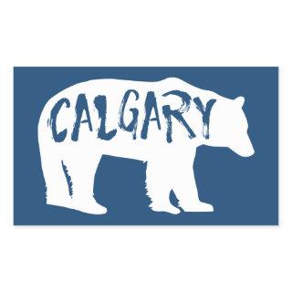 Calgary Alberta Bear Rectangular Sticker