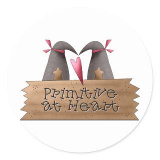 Cali Crows · Primitive at Heart Classic Round Sticker