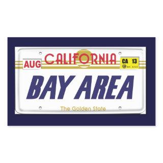 Cali License Plates Rectangular Sticker