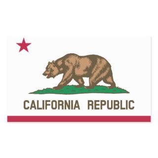 California Flag Rectangular Sticker