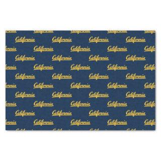 California Gold Script Tissue Paper