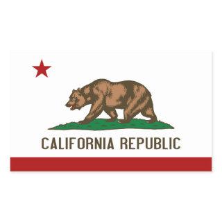 California Republic Flag Rectangular Sticker