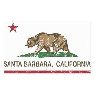 California State Flag Santa Barbara Rectangular Sticker