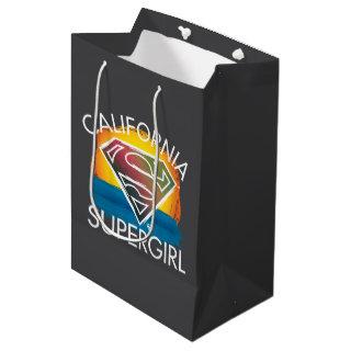 California Supergirl Sunset Graphic Medium Gift Bag