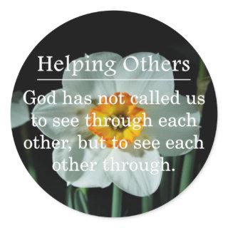 Called to Help Others Classic Round Sticker