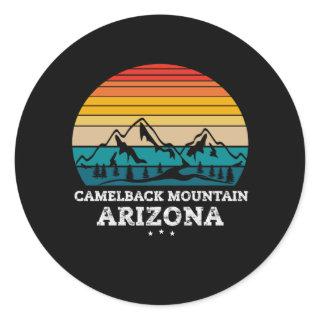 CAMELBACK MOUNTAIN Arizona Classic Round Sticker