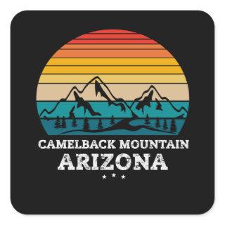 CAMELBACK MOUNTAIN Arizona Square Sticker