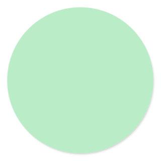 Cameo Green Mint 2015 Color Trend Template Classic Round Sticker