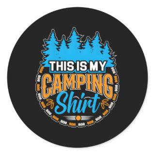 Camg Trailer Camper Van Mobile Home Caravan Motorh Classic Round Sticker