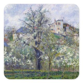 Camille Pissarro | The Vegetable Garden with Trees Square Sticker