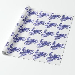 Camo Blue Snowmobiler
