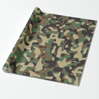 Camo Camouflage Green Brown Beige Army Military