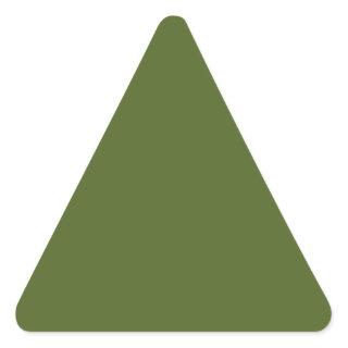 Camo green (solid color) triangle sticker