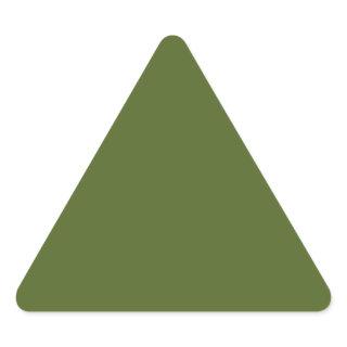 Camo green (solid color) triangle sticker