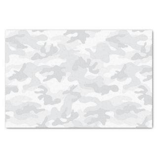 Camo Grey Pattern Modern Military Gift Wrapping  Tissue Paper