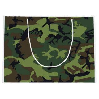 CAMOFLAUGE PATTERN LARGE GIFT BAG