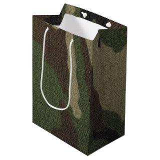 Camouflage 1 medium gift bag