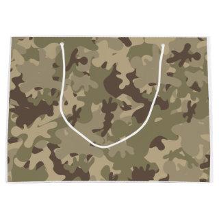 Camouflage design large gift bag