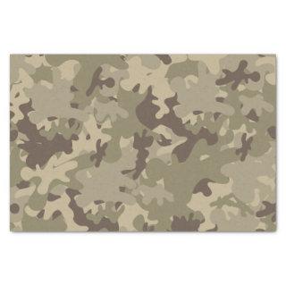 Camouflage design tissue paper