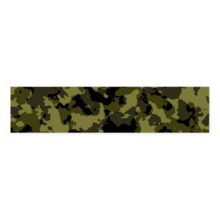 Camouflage military style pattern napkin bands