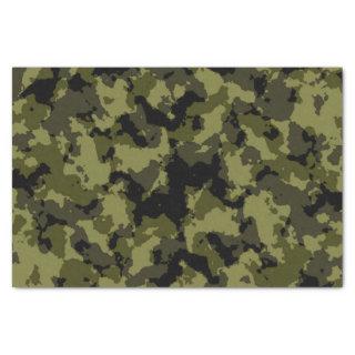 Camouflage military style tissue paper