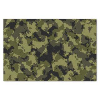 Camouflage military style tissue paper