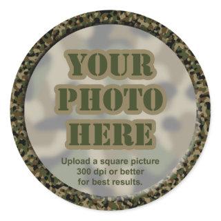Camouflage Photo Stickers (sheet of 6 large sticke