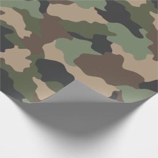 Camouflage Woodland Camo Military Khaki Tan Black