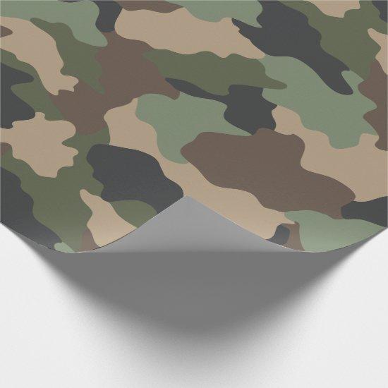 Camouflage Woodland Camo Military Khaki Tan Black